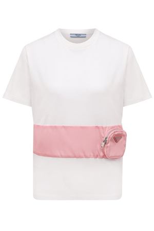 Хлопковая футболка Prada