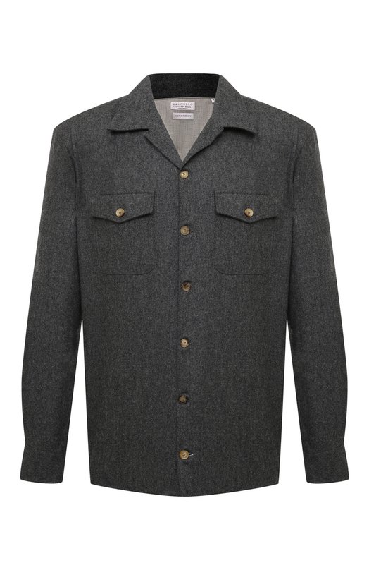 Где купить Шерстяная куртка-рубашка Brunello Cucinelli Brunello Cucinelli