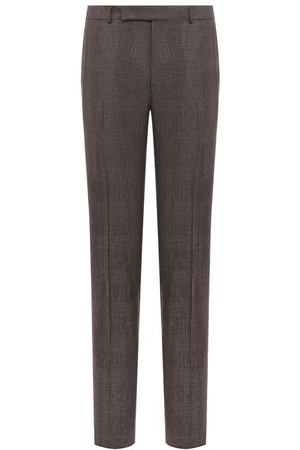 Брюки из шерсти и льна Zegna