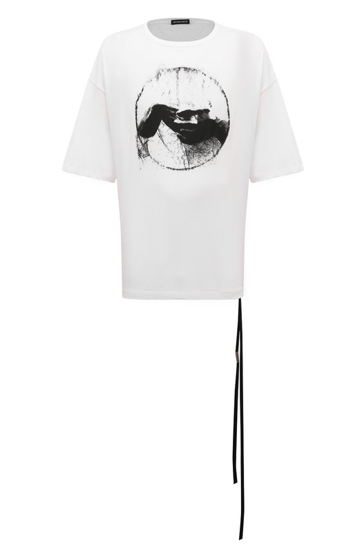 Где купить Хлопковая футболка Ann Demeulemeester Ann Demeulemeester
