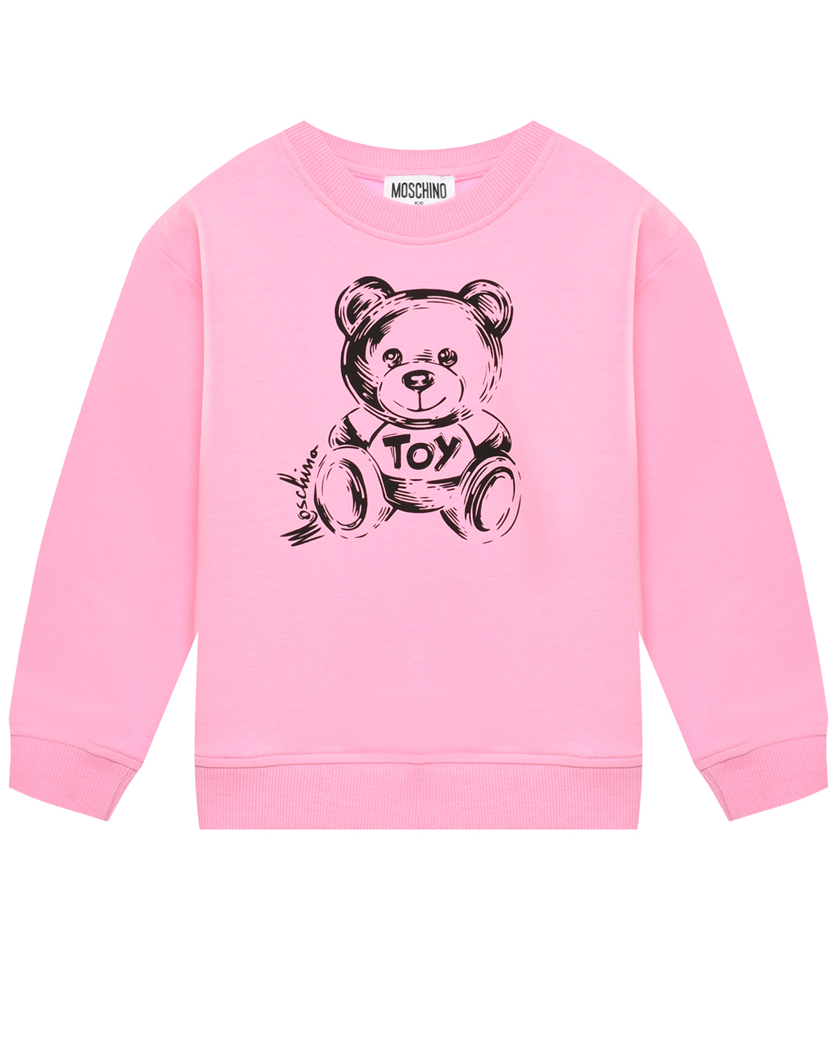 Где купить Свитшот с принтом &quot;медвежонок&quot;. фуксия Moschino Moschino 