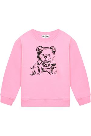 Свитшот с принтом &quot;медвежонок&quot;. фуксия Moschino