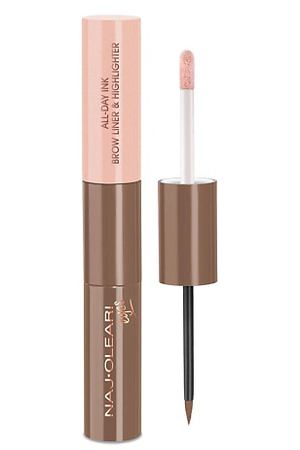 NAJ OLEARI Подводка для бровей и хайлайтер 2-в-1 ALL-DAY INK BROW LINER & HIGHLIGHTER