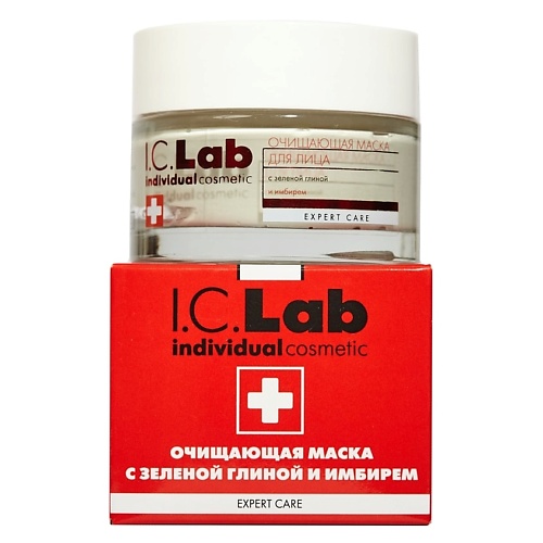 Где купить I.C.LAB Очищающая маска для жирной и проблемной кожи с зеленой глиной и имбирем Expert care 50.0 I.C. Lab