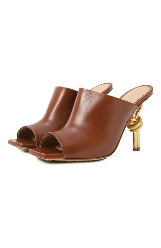 Где купить Кожаные мюли Knot Bottega Veneta Bottega Veneta
