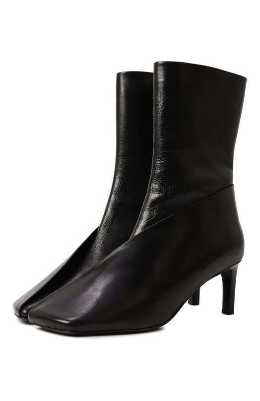 Где купить Кожаные ботильоны Jil Sander Jil Sander