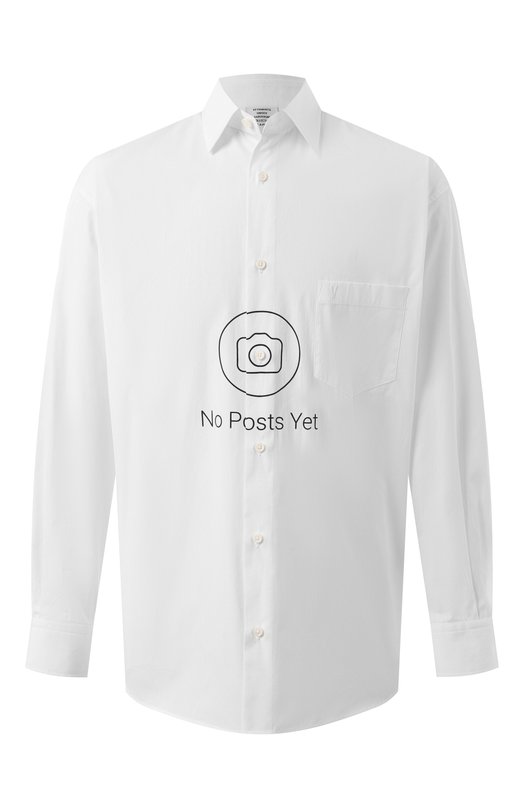Где купить Хлопковая рубашка VETEMENTS Vetements