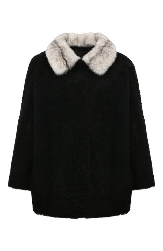 Где купить Шуба из овчины Prada Prada