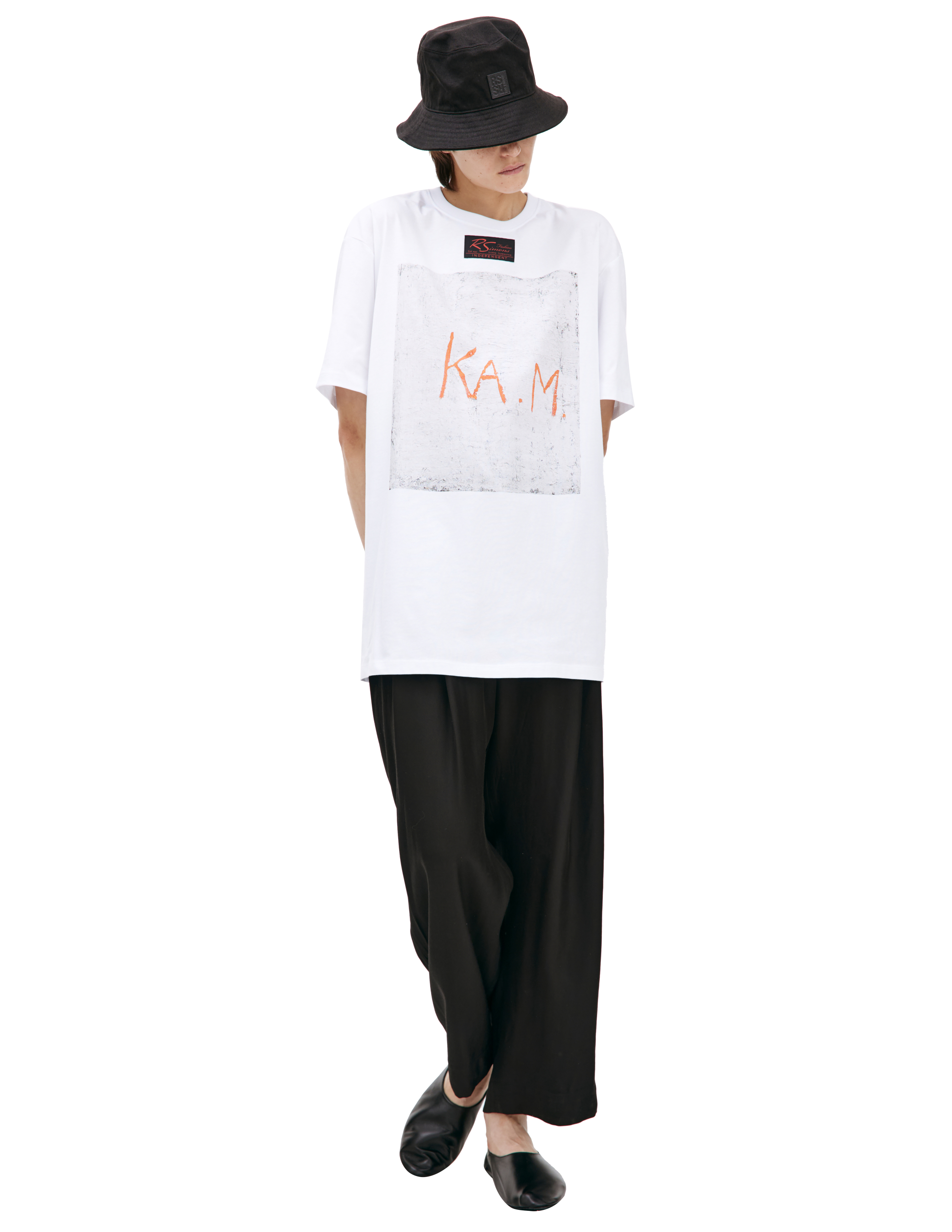 Где купить Футболка с принтом &#039;KA.M.&#039; Raf Simons 