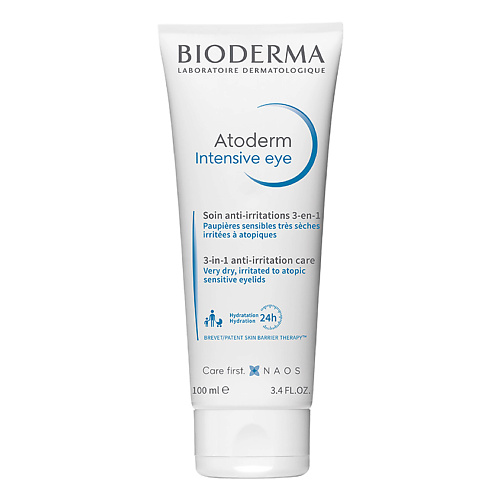 Где купить BIODERMA Интенсивный уход 3-в-1 для очищения и питания чувствительной кожи век Atoderm 100.0 Bioderma