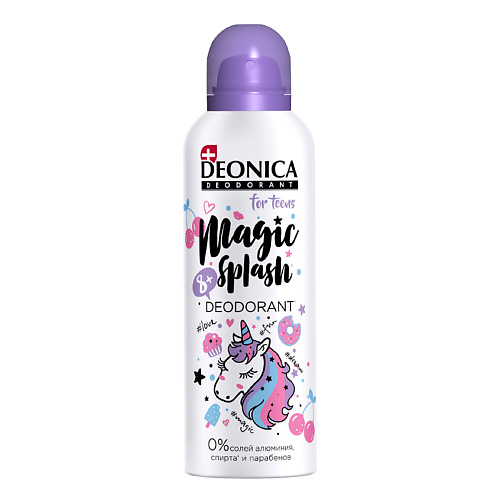 Где купить Deonica DEONICA Спрей дезодорант детский Magic Splash защищает от запахов до 24 часов 125 Deonica