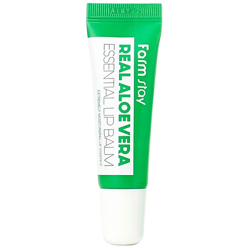 Где купить FARMSTAY Бальзам для губ с алоэ Real Aloe Vera Essential Lip Balm FarmStay