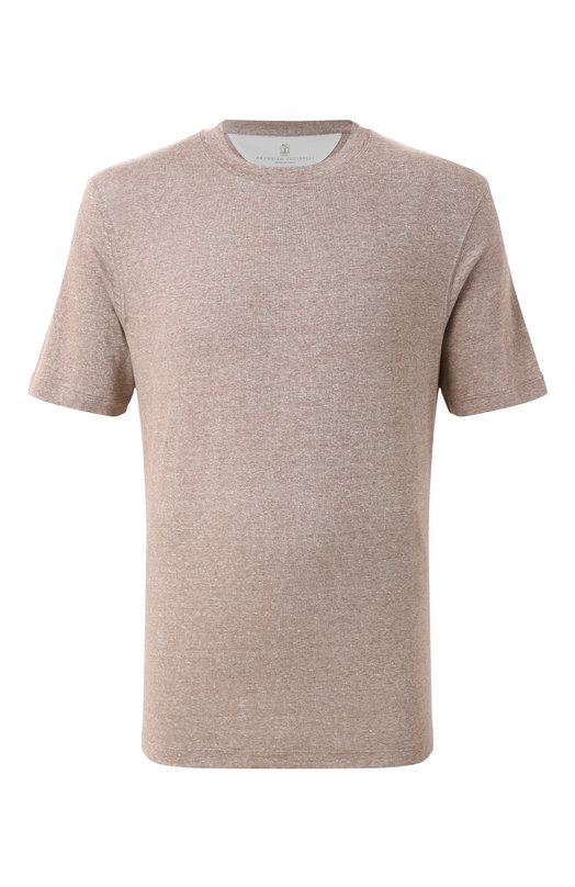 Где купить Футболка изо льна и хлопка Brunello Cucinelli Brunello Cucinelli