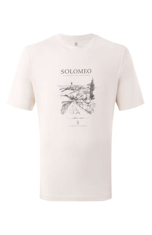 Где купить Хлопковая футболка Brunello Cucinelli Brunello Cucinelli
