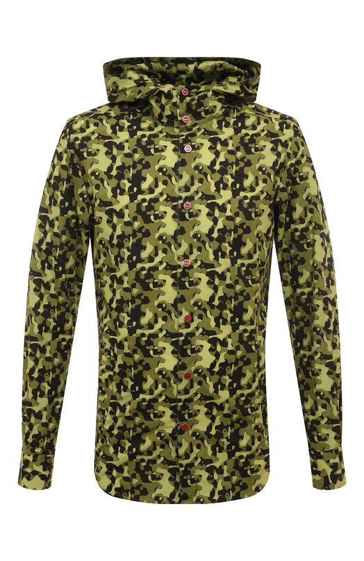 Где купить Хлопковая рубашка Kiton Kiton