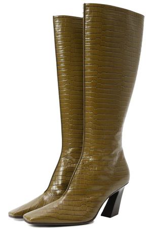 Кожаные сапоги Lewis Bottega Veneta