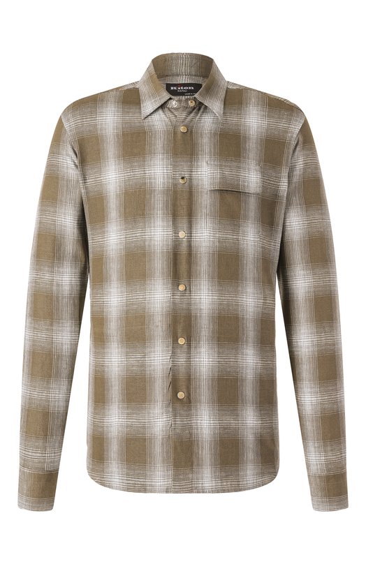 Где купить Льняная рубашка Kiton Kiton