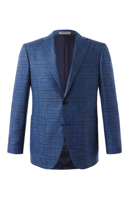 Где купить Пиджак из шерсти и шелка Corneliani Corneliani
