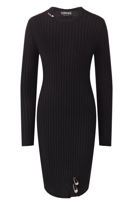Где купить Платье из вискозы и шерсти Versace Versace