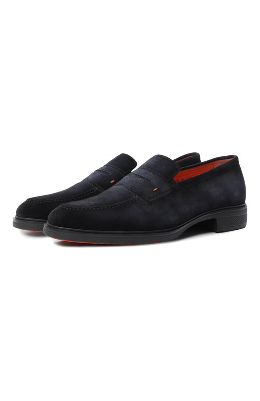 Где купить Замшевые пенни-лоферы Easy Santoni Santoni