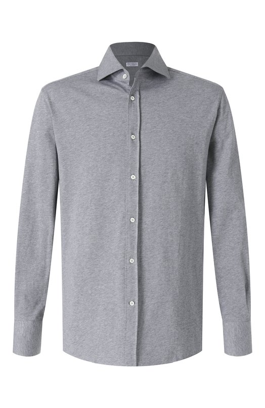 Где купить Хлопковая рубашка Brunello Cucinelli Brunello Cucinelli