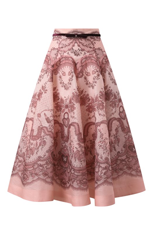 Где купить Юбка изо льна и шелка Zimmermann Zimmermann