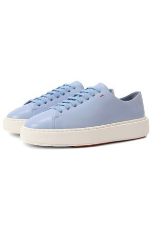 Кожаные кеды Santoni
