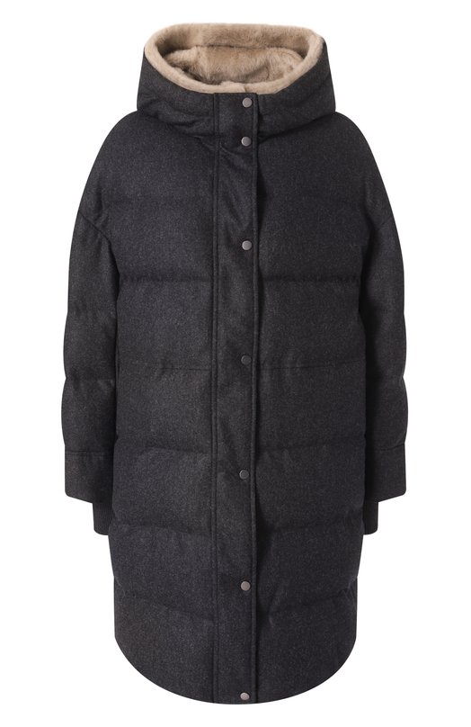 Где купить Шерстяной пуховик Brunello Cucinelli Brunello Cucinelli