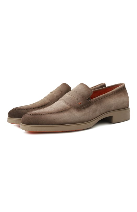 Где купить Замшевые лоферы Easy On Santoni Santoni