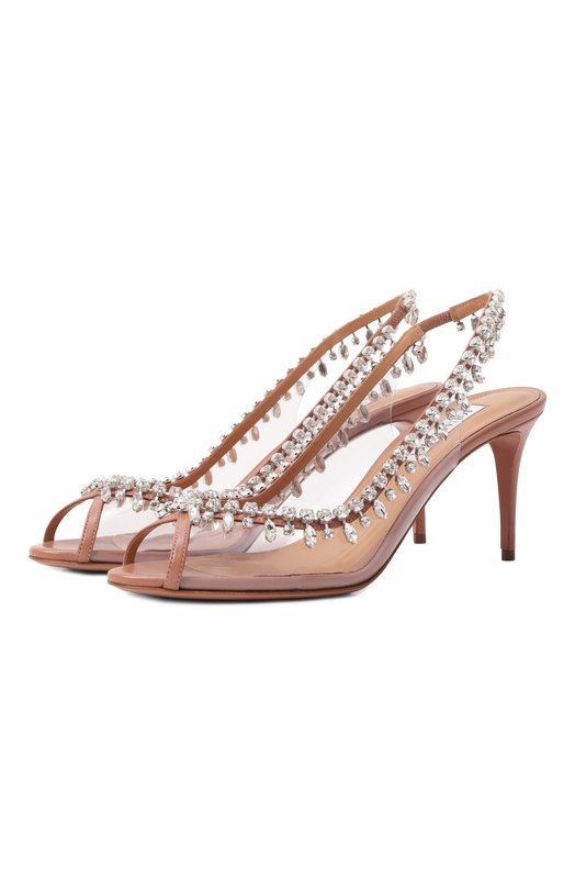 Где купить Туфли Temptation Crystal 75 Aquazzura Aquazzura