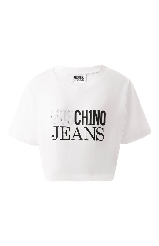 Где купить Хлопковая футболка M05CH1NO Jeans M05CH1NO Jeans