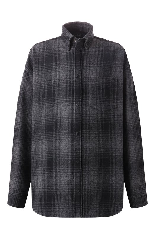 Где купить Шерстяная рубашка Balenciaga Balenciaga