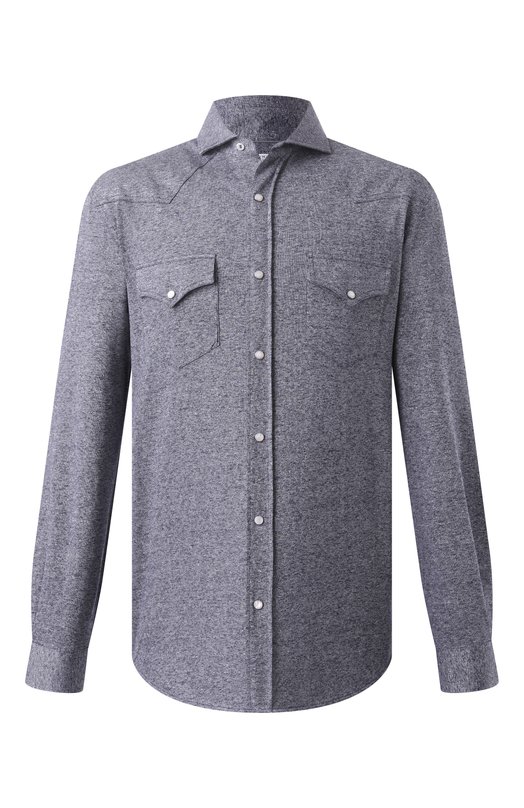 Где купить Рубашка изо льна и хлопка Brunello Cucinelli Brunello Cucinelli