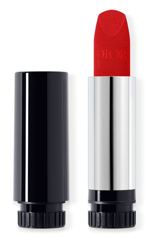 Где купить Сменный блок помады для губ с вельветовым финишем Rouge Dior, оттенок 999 (3,5g) Dior Dior