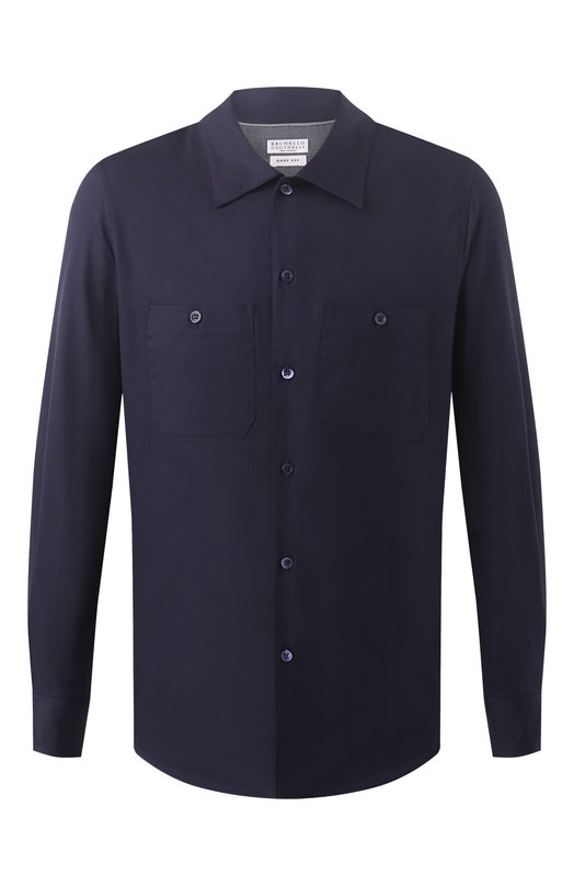 Где купить Хлопковая рубашка Brunello Cucinelli Brunello Cucinelli