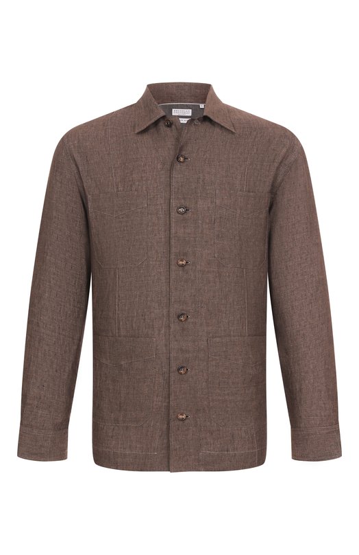 Где купить Льняная рубашка Brunello Cucinelli Brunello Cucinelli
