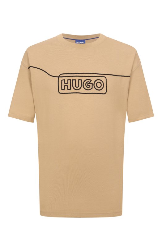 Где купить Хлопковая футболка HUGO Blue HUGO Blue