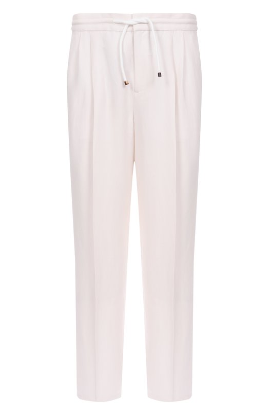 Где купить Брюки изо льна и хлопка Brunello Cucinelli Brunello Cucinelli