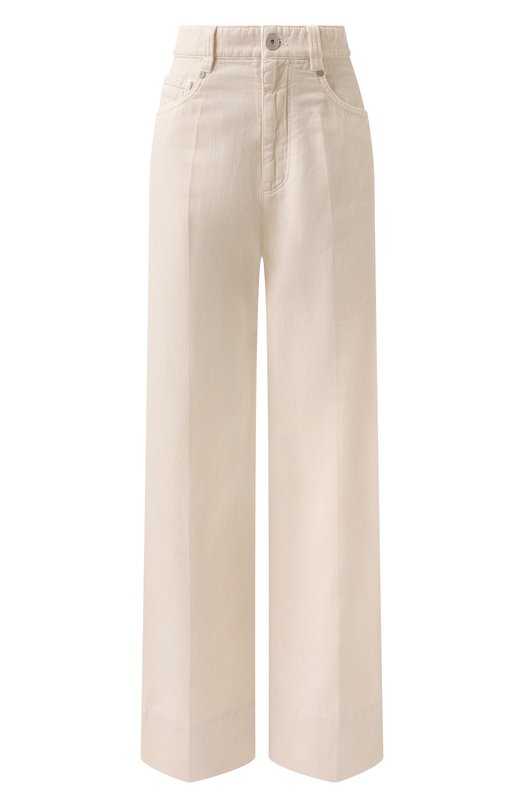 Где купить Брюки из хлопка и льна Brunello Cucinelli Brunello Cucinelli