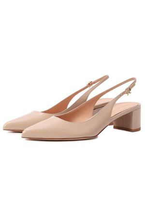 Кожаные туфли Piper Sling 45 Gianvito Rossi