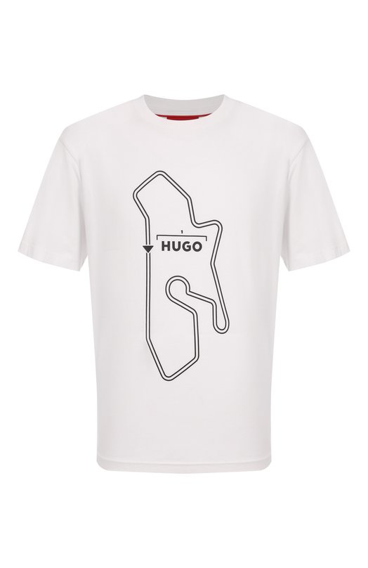 Где купить Хлопковая футболка HUGO Hugo Hugo Boss