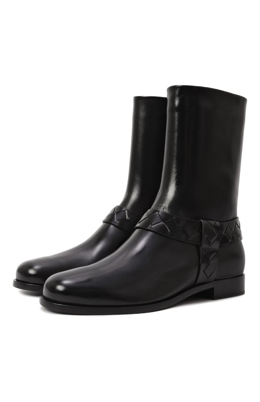 Где купить Кожаные сапоги Bottega Veneta Bottega Veneta