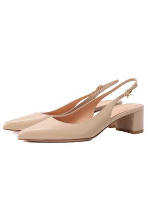 Кожаные туфли Piper Sling 45 Gianvito Rossi