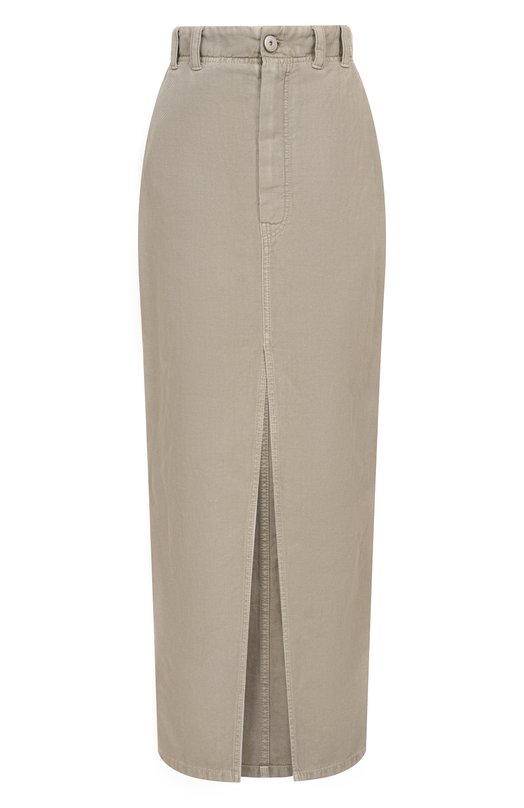 Где купить Юбка из хлопка и льна Brunello Cucinelli Brunello Cucinelli