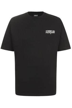 Хлопковая футболка Comme des Fuckdown