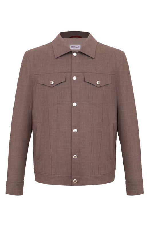 Где купить Шерстяная куртка-рубашка Brunello Cucinelli Brunello Cucinelli