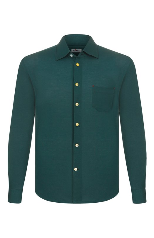 Где купить Хлопковая рубашка Kiton Kiton