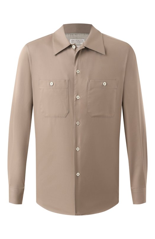 Где купить Хлопковая рубашка Brunello Cucinelli Brunello Cucinelli