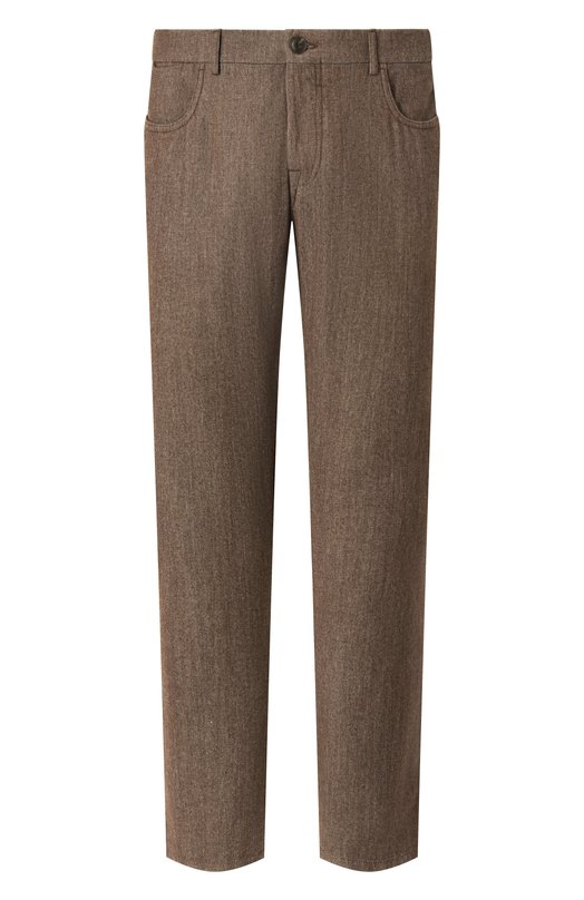 Где купить Брюки из хлопка и шерсти Canali Canali 