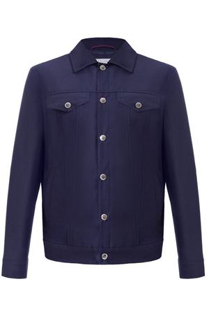Шерстяная куртка-рубашка Brunello Cucinelli